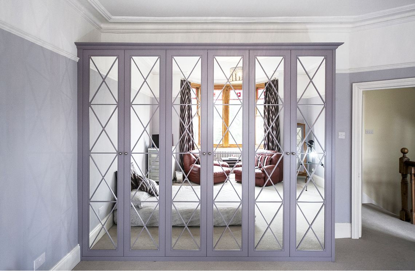 Шкафы-купе на заказ Fretwork Pattern фотография